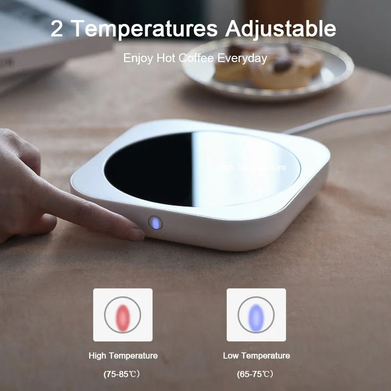 Calentador de Tazas Nuevo - Para Leche, Té, Tetera - Placa Caliente Eléctrica - Alta Temperatura 80°C - Para Hogar, Oficina y Escritorio
