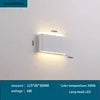 Lámpara LED de pared impermeable IP65 – luz cálida para exterior e interior