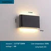 Lámpara LED de pared impermeable IP65 – luz cálida para exterior e interior