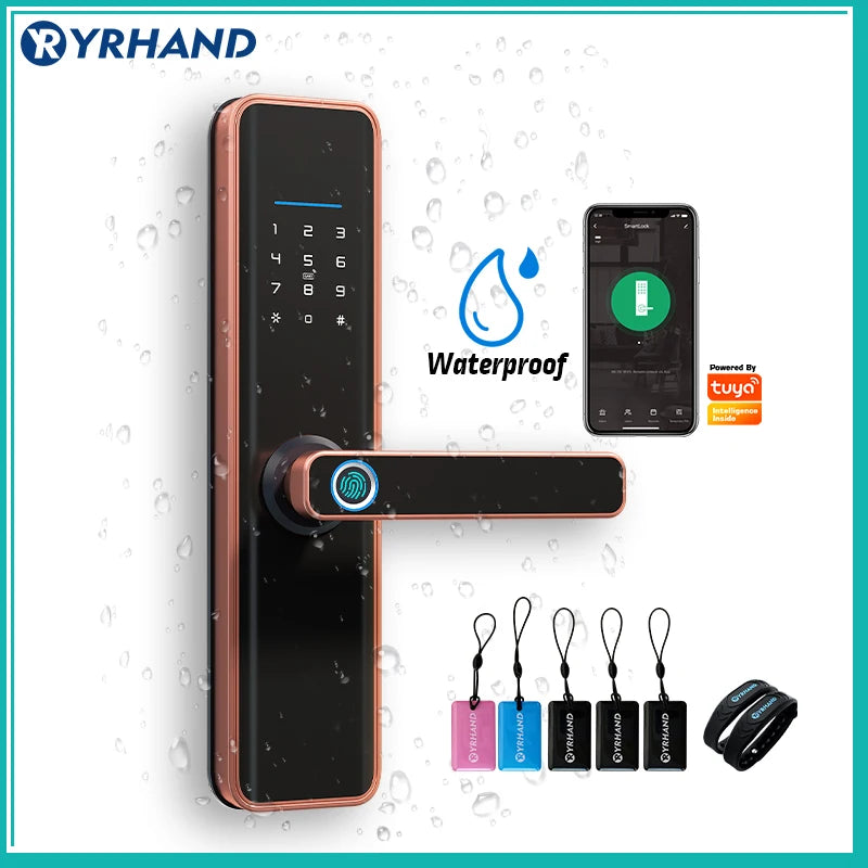 Cerradura inteligente impermeable – cerradura electrónica para puerta de hogar