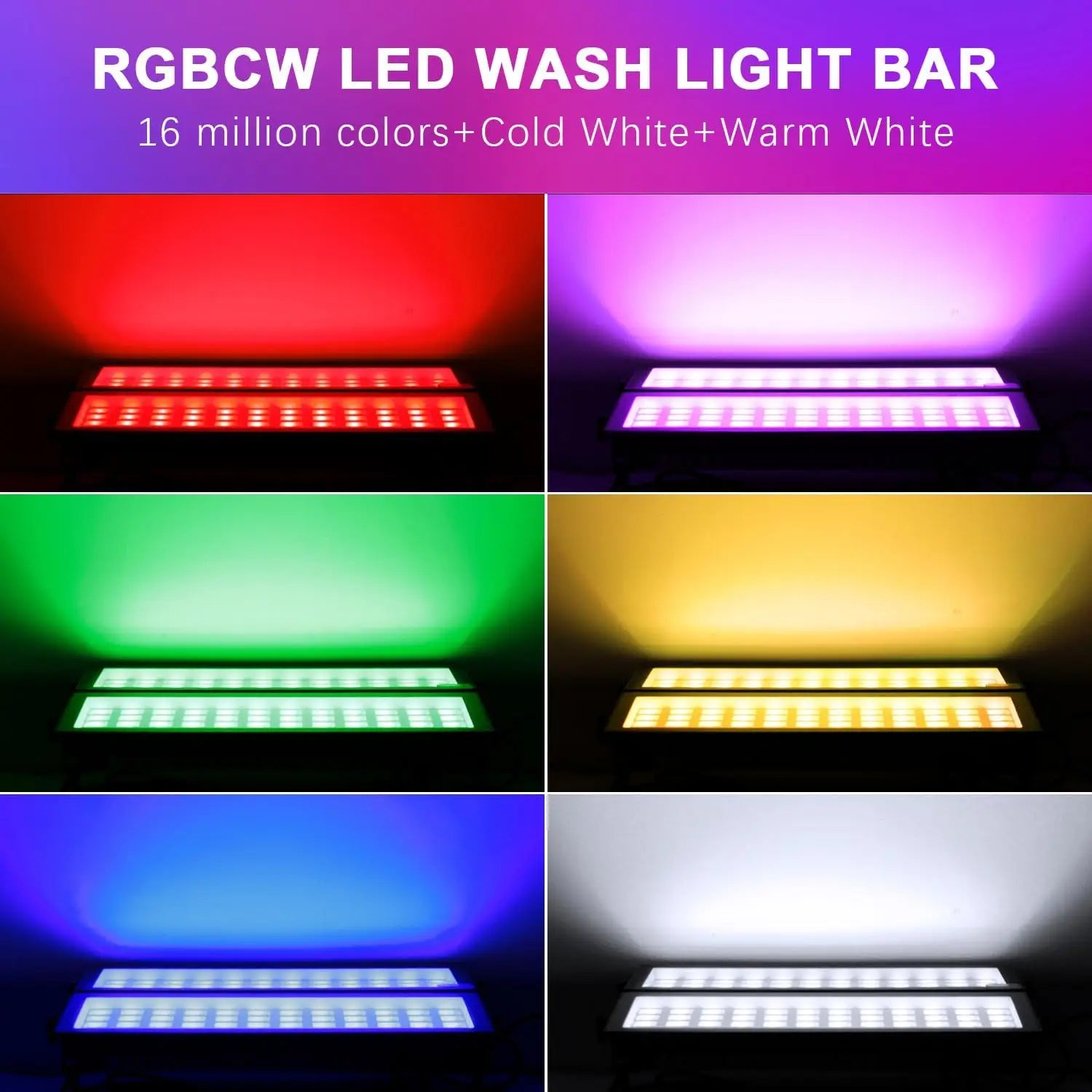 Barra LED para escenario 144W – RGB, smart, impermeable con control APP y remoto