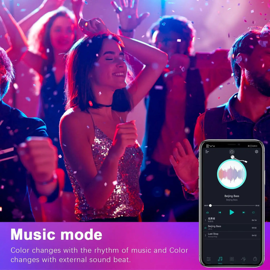 Barra LED para escenario 144W – RGB, smart, impermeable con control APP y remoto