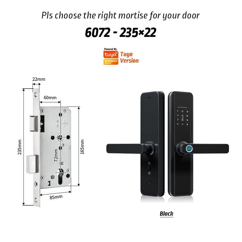 Cerradura inteligente Tuya X7 – WiFi, impermeable y kit electrónico para puerta