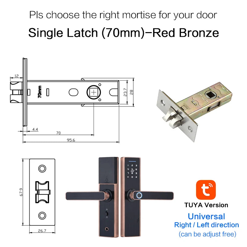 Cerradura inteligente impermeable – cerradura electrónica para puerta de hogar
