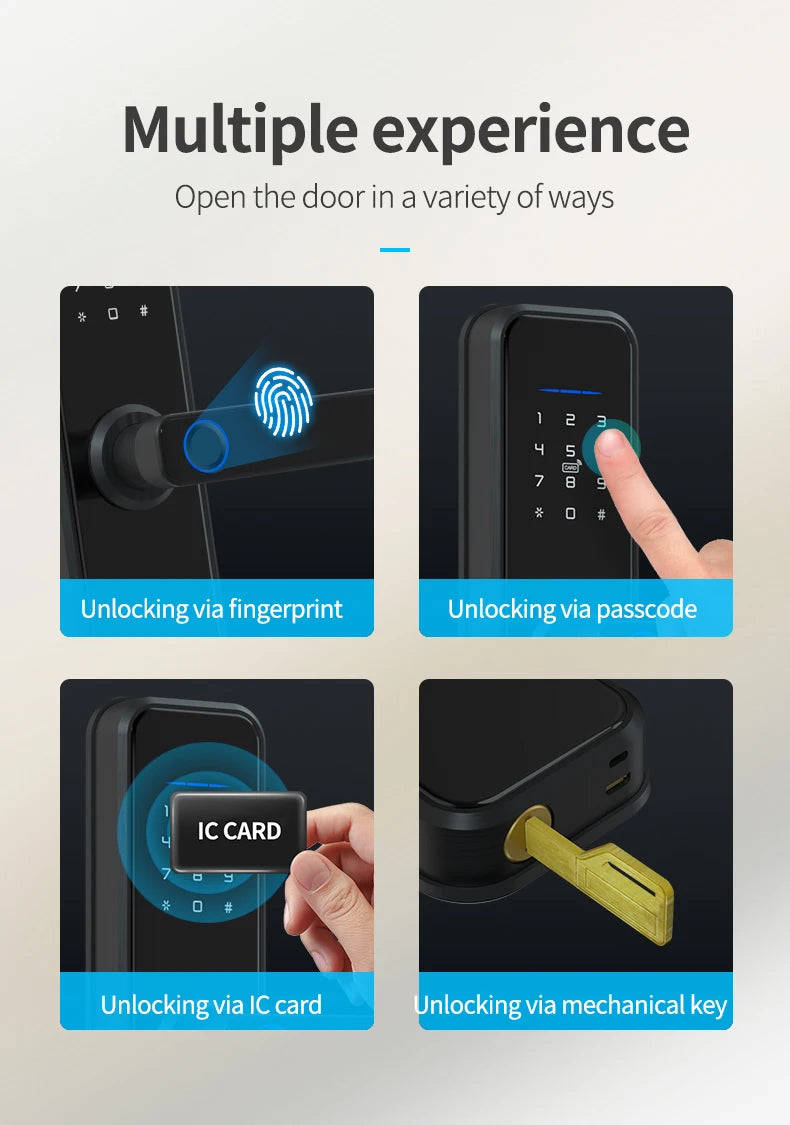 Cerradura inteligente impermeable – cerradura electrónica para puerta de hogar
