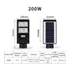 Luz solar LED para calle – alta potencia 200W-300W, sensor radar y control automático