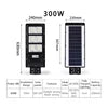 Luz solar LED para calle – alta potencia 200W-300W, sensor radar y control automático