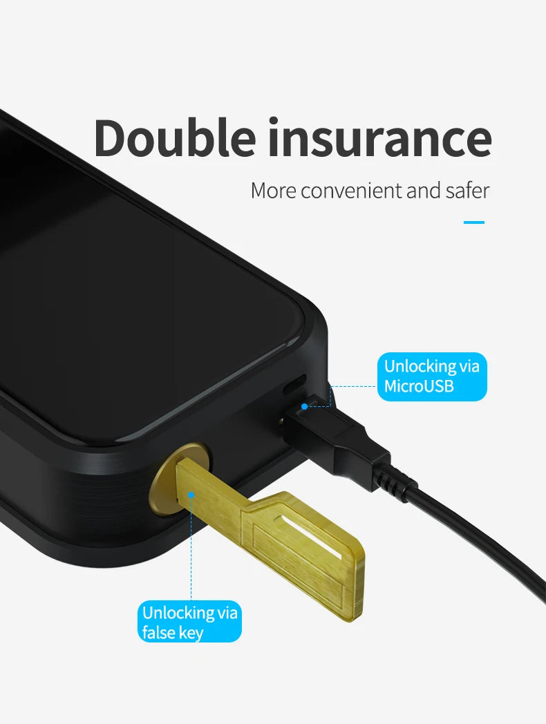 Cerradura inteligente Tuya X7 – WiFi, impermeable y kit electrónico para puerta