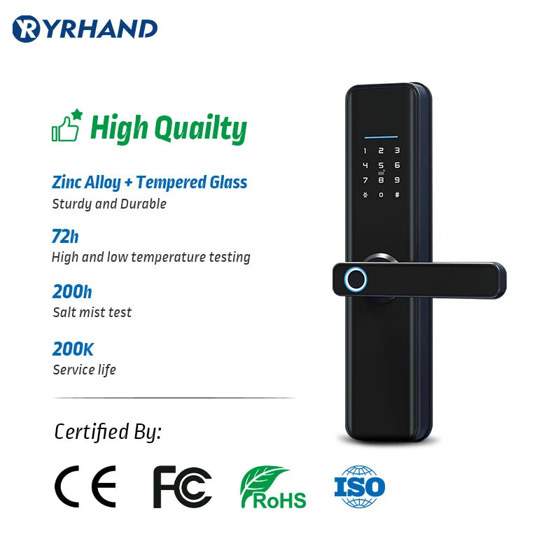Cerradura inteligente impermeable – cerradura electrónica para puerta de hogar