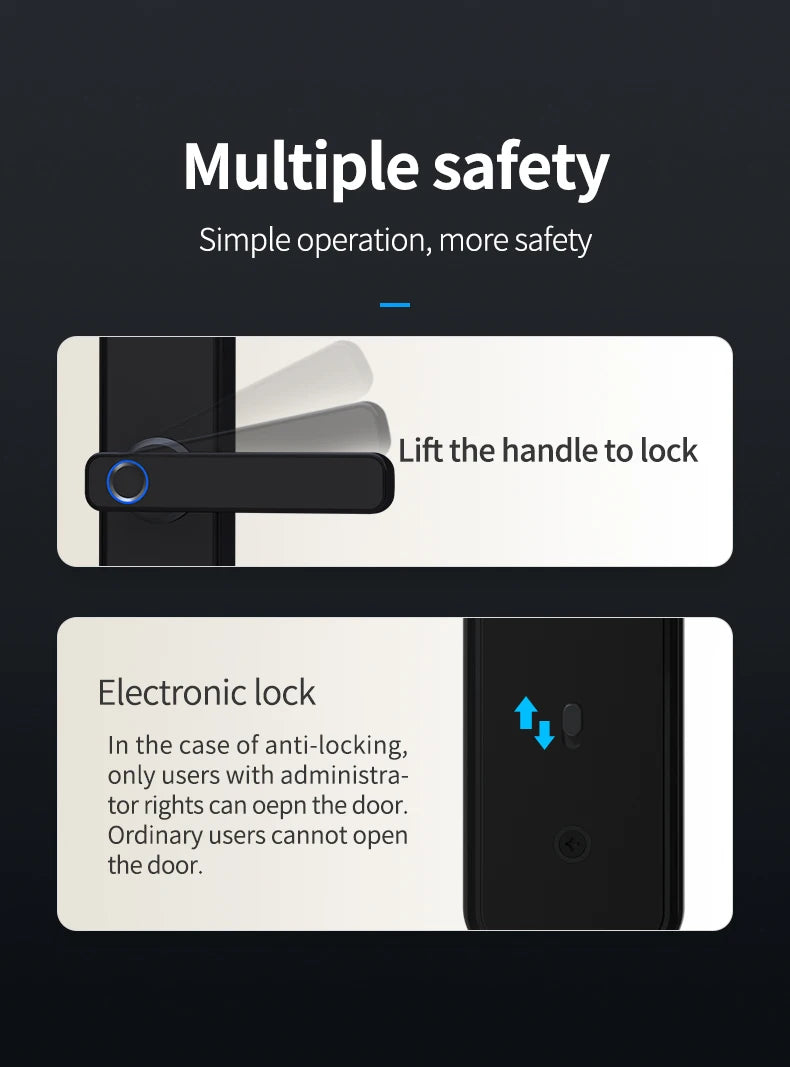 Cerradura inteligente impermeable – cerradura electrónica para puerta de hogar