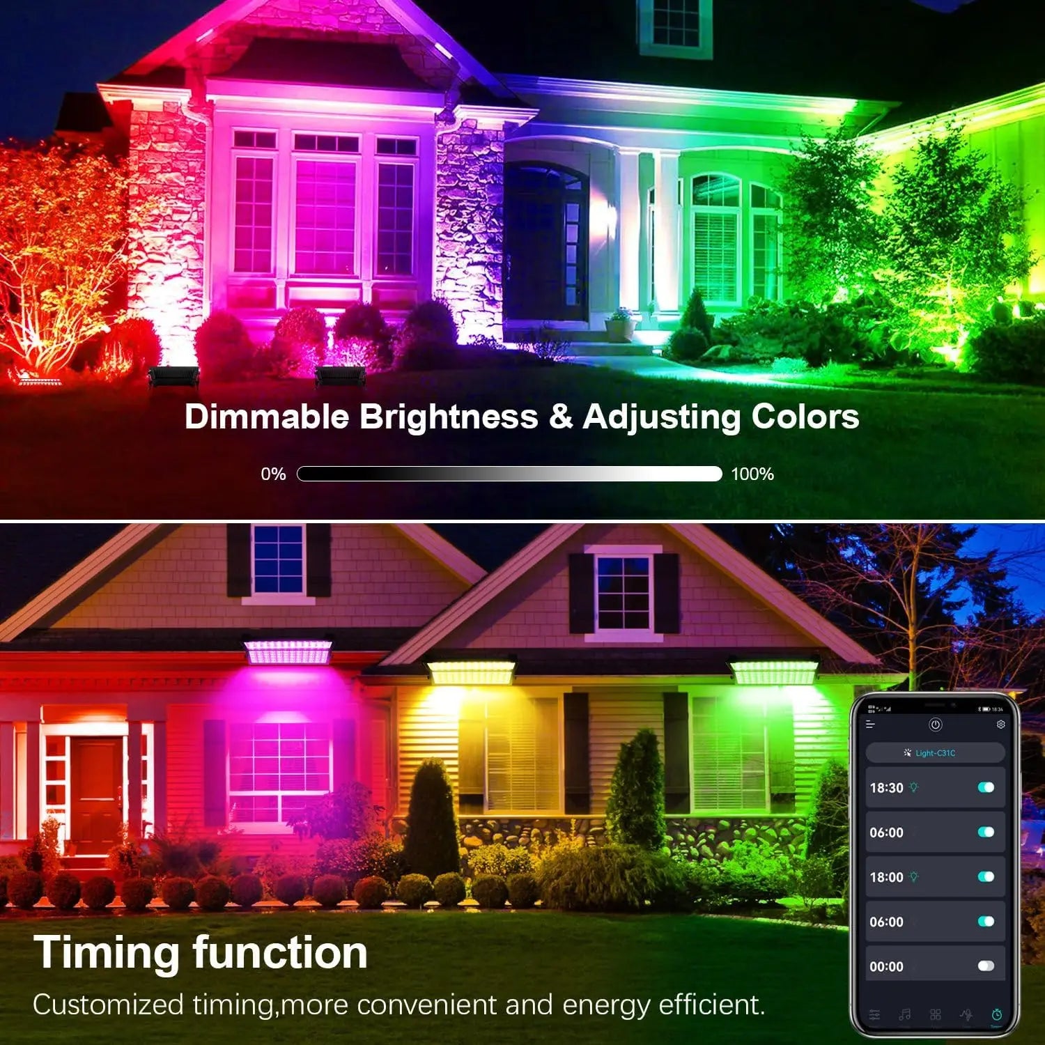 Barra LED para escenario 144W – RGB, smart, impermeable con control APP y remoto