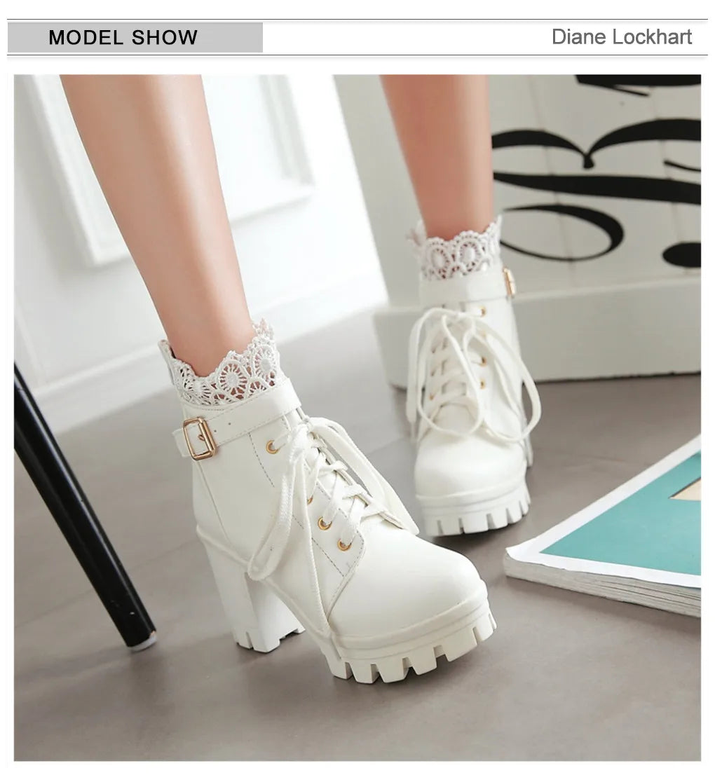 Botas mujer invierno – tacón grueso, plataforma y diseño impermeable