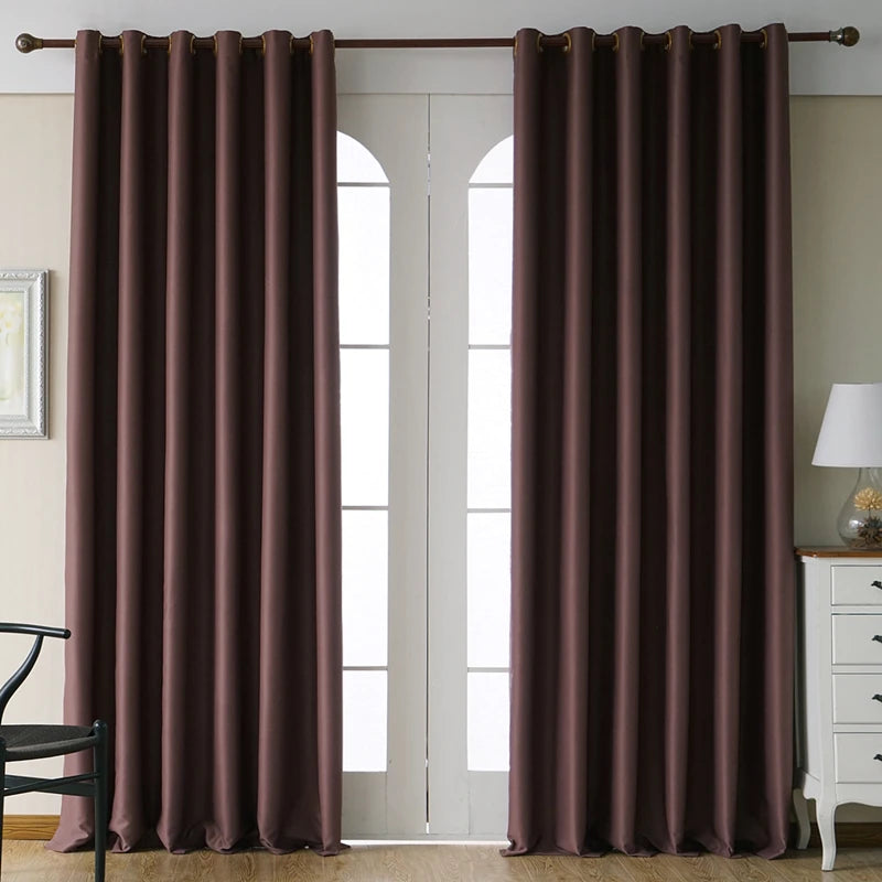 Cortinas blackout a medida 300cm – color sólido para dormitorio y living moderno