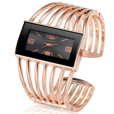 Reloj mujer de lujo – elegante con pulsera dorada y diseño sofisticado