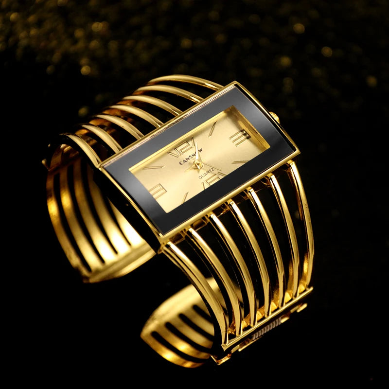 Reloj mujer de lujo – elegante con pulsera dorada y diseño sofisticado