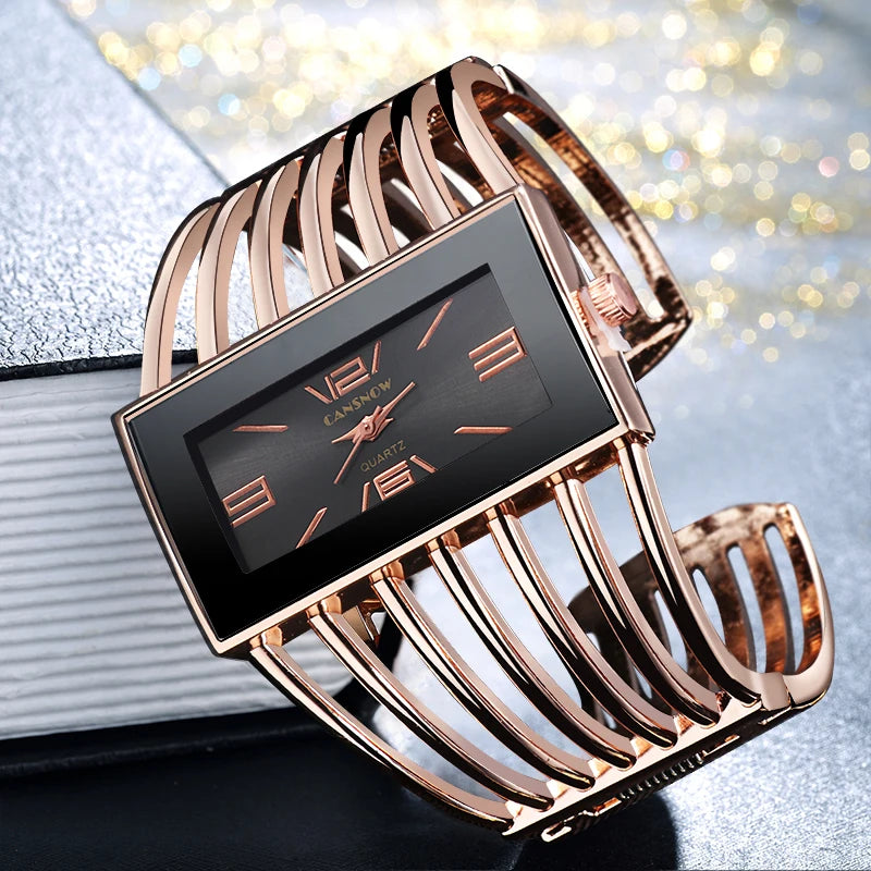 Reloj mujer de lujo – elegante con pulsera dorada y diseño sofisticado
