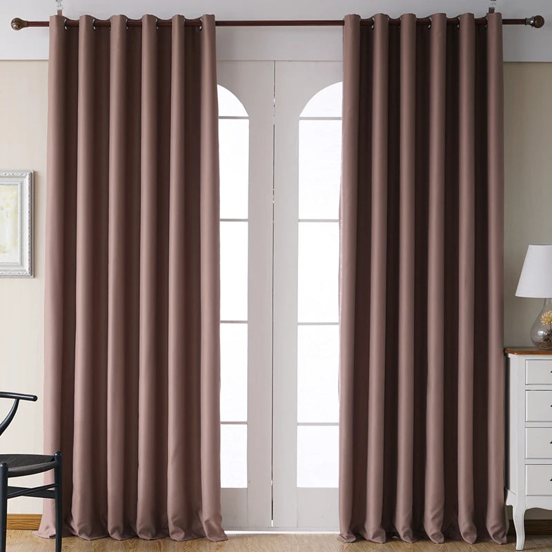 Cortinas blackout a medida 300cm – color sólido para dormitorio y living moderno