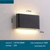 Lámpara LED de pared impermeable IP65 – luz cálida para exterior e interior