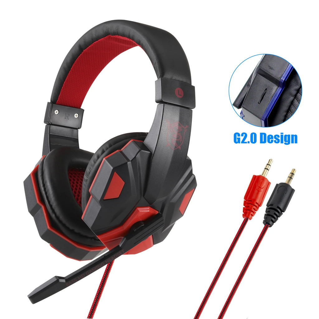 Auriculares gaming con cable – micrófono y luces LED para PC, PS4, PS5 y Xbox