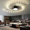 Lámpara colgante moderna LED – diseño acrílico con efecto fuegos artificiales y control remoto