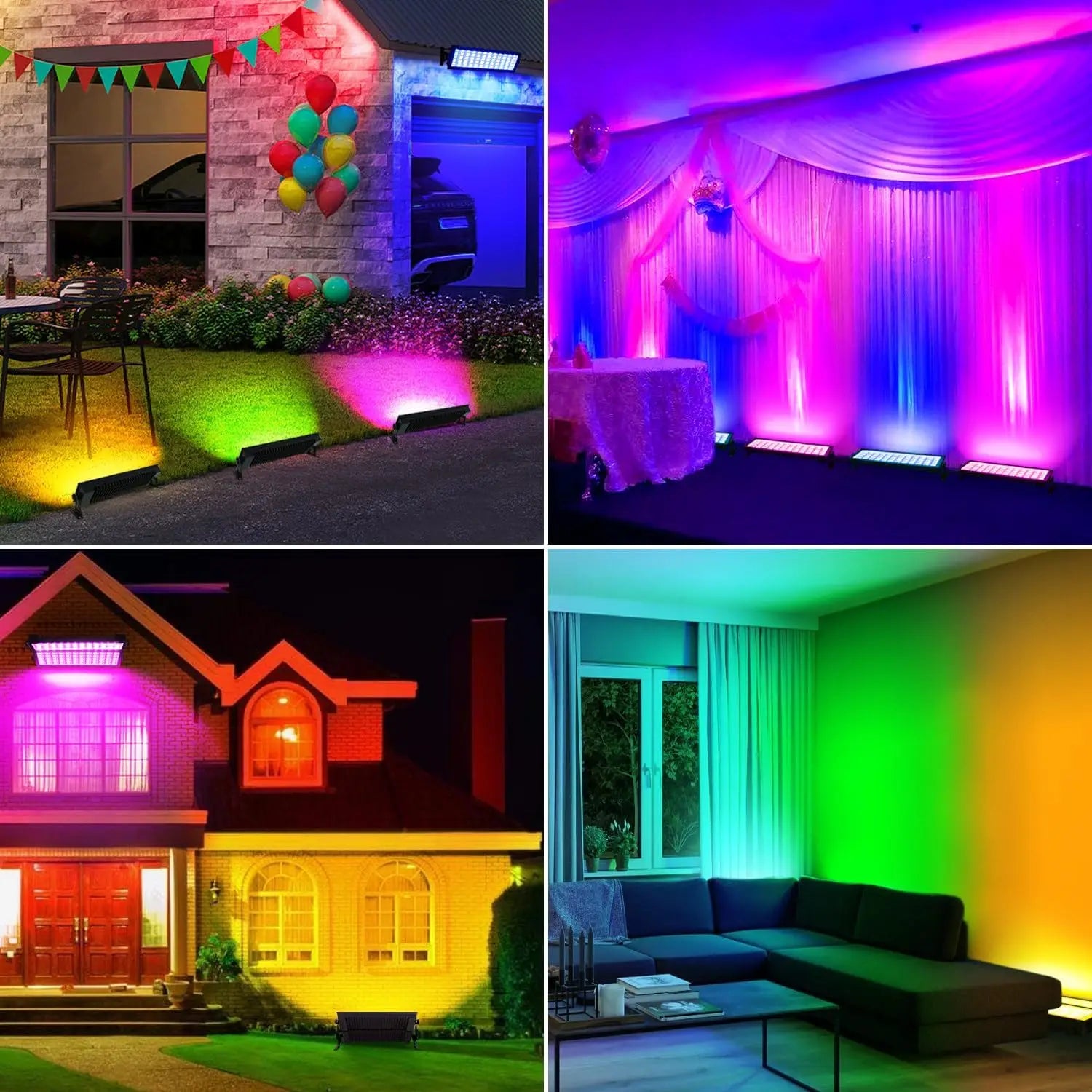 Barra LED para escenario 144W – RGB, smart, impermeable con control APP y remoto