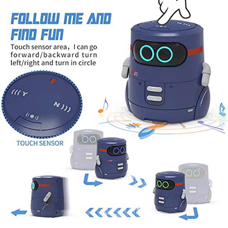 Robot RC Inteligente para Niños - Funciones Táctiles - Robot Electrónico Interactivo - Baila, Música y Camina - Regalo para Niños