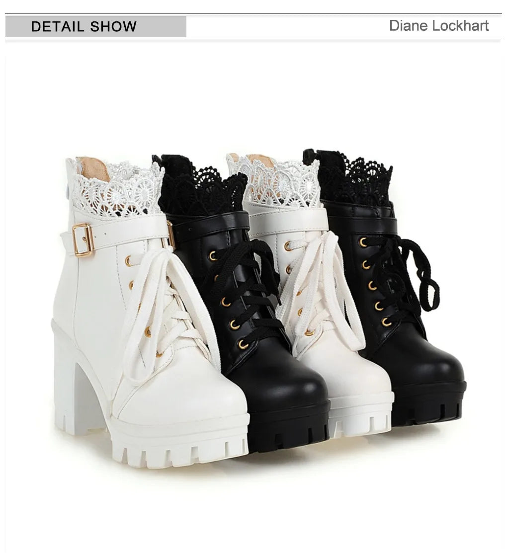 Botas mujer invierno – tacón grueso, plataforma y diseño impermeable