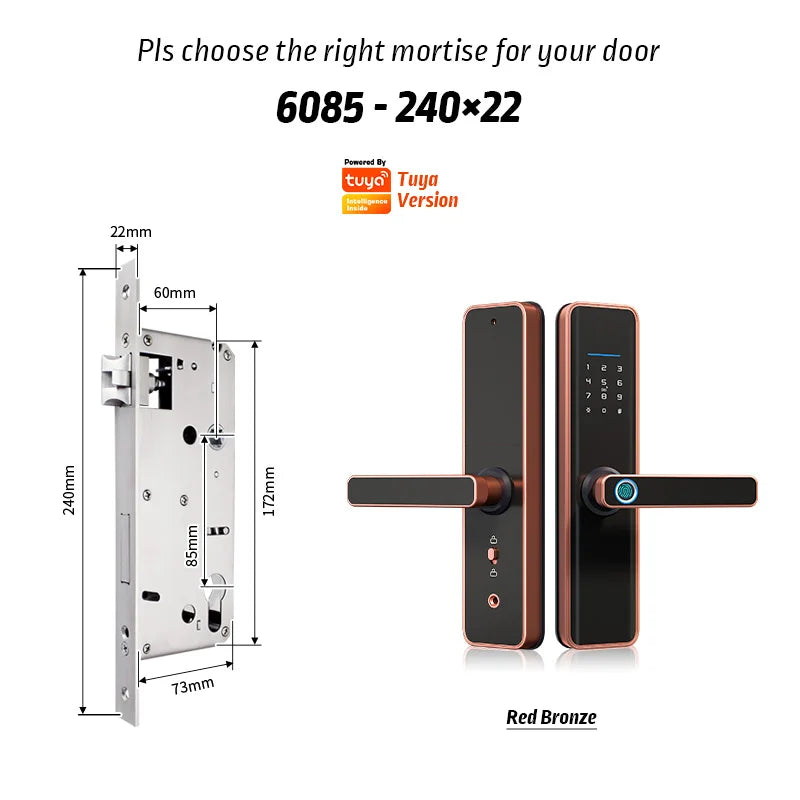 Cerradura inteligente impermeable – cerradura electrónica para puerta de hogar