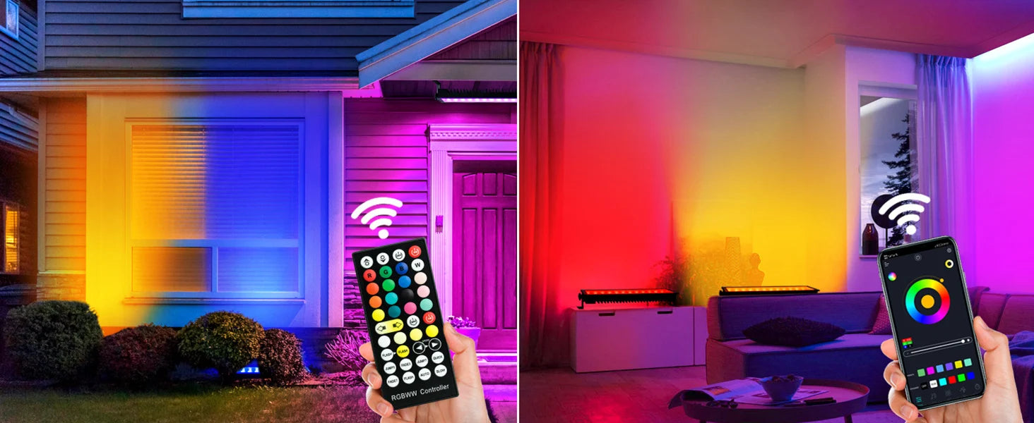 Barra LED para escenario 144W – RGB, smart, impermeable con control APP y remoto