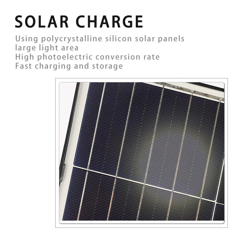 Luz solar LED para calle – alta potencia 200W-300W, sensor radar y control automático
