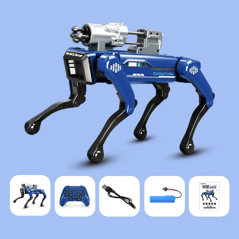 Perro Robot Bombero Inteligente con IA - Mascota Electrónica - Interacción por Voz - Control Remoto - Juguete para Niños