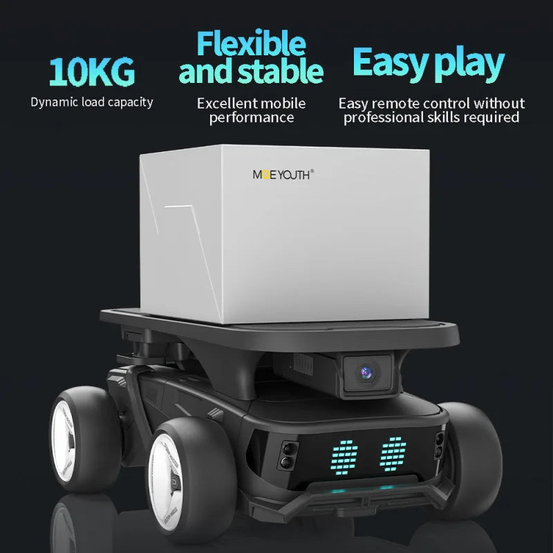 Auto Robot Storm X5 Inteligente RC - Reconocimiento Infrarrojo - Modos Programables - Blanco/Negro - Regalo Educativo para Niños