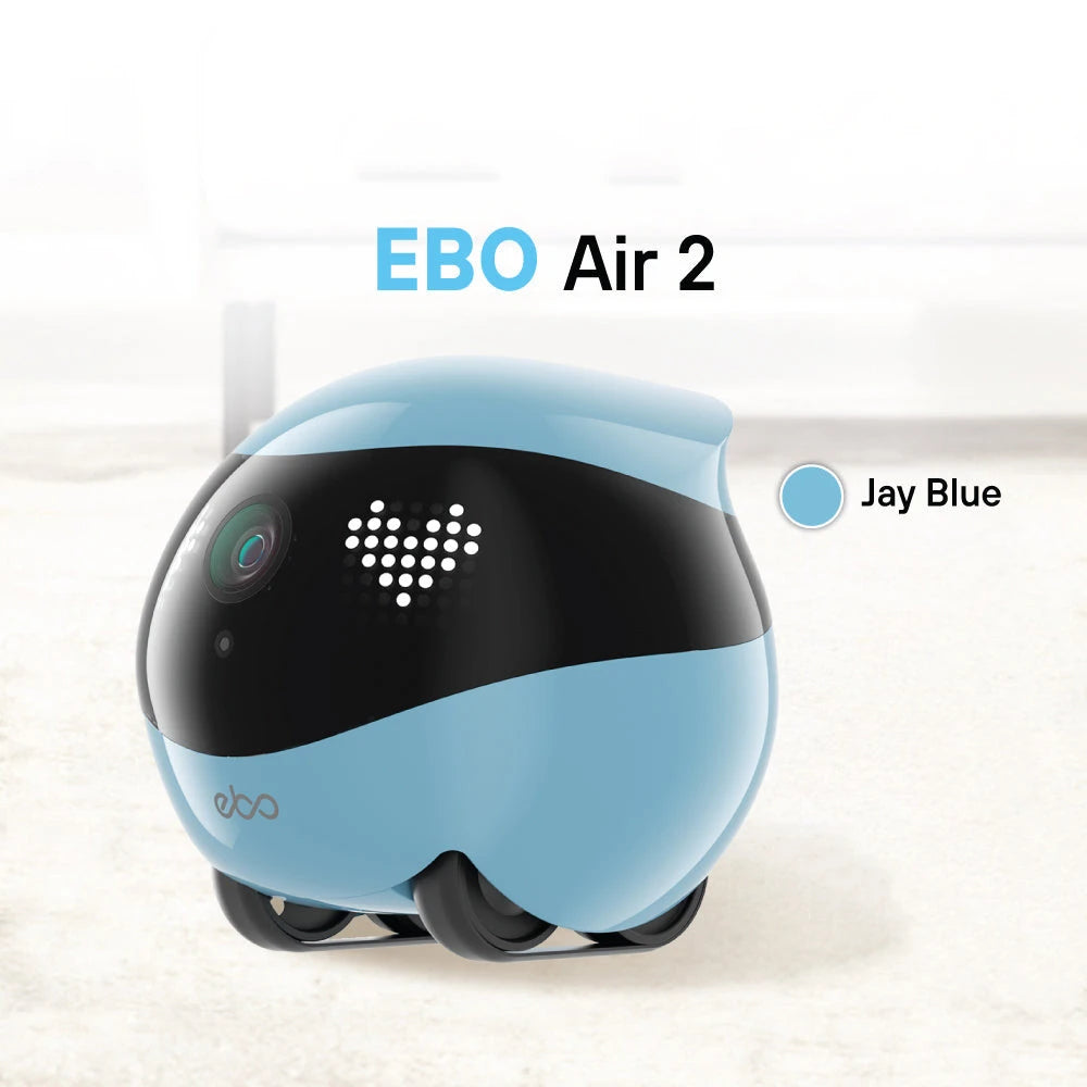 Robot Enabot EBO AIR2 Inteligente con IA - Cámara Inalámbrica - Monitoreo Remoto - Compañero de Mascotas - Control en Tiempo Real - Regalo Personalizado