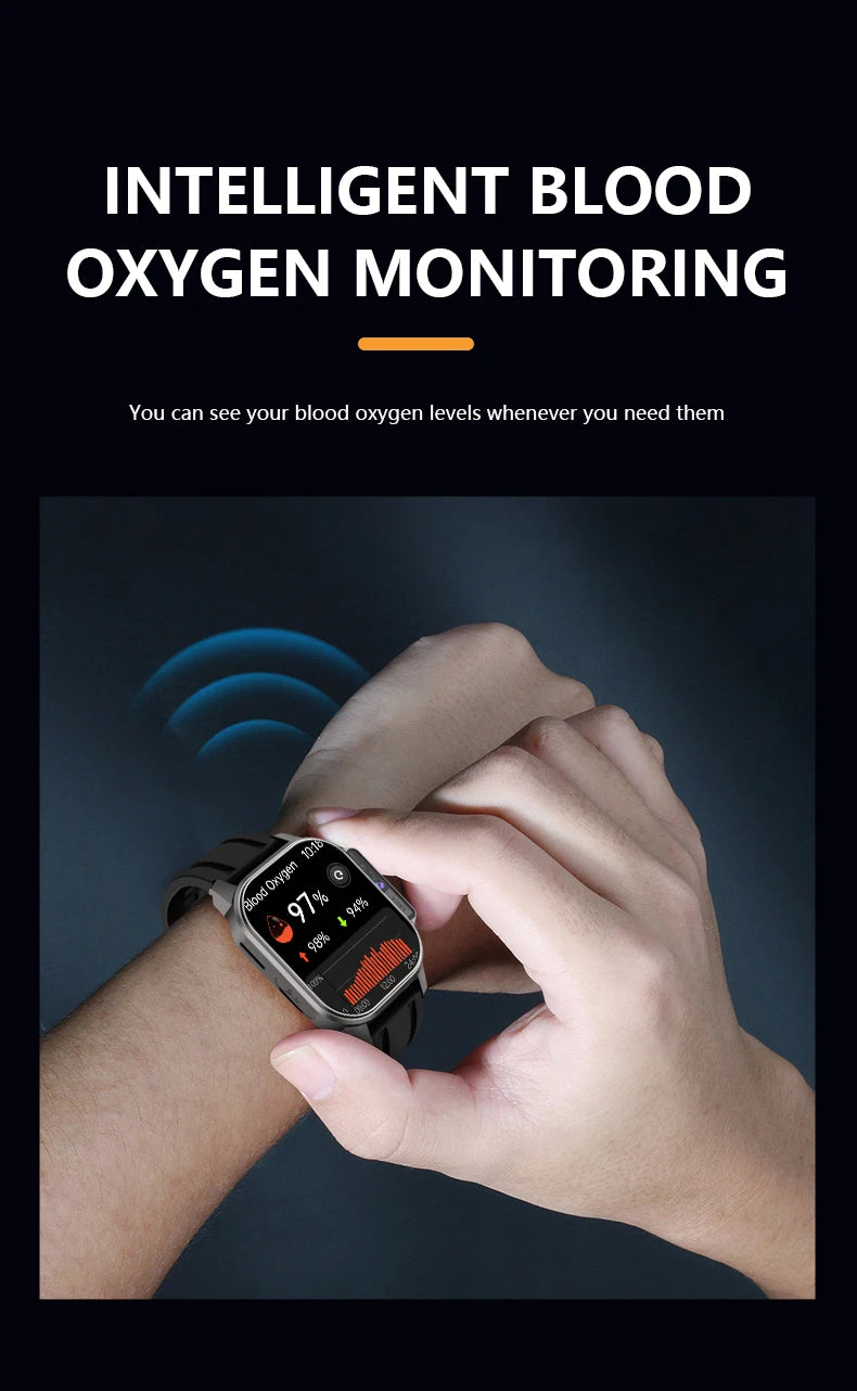 Smartwatch Android con WiFi y GPS – monitor de ritmo cardíaco, SIM y cámara HD