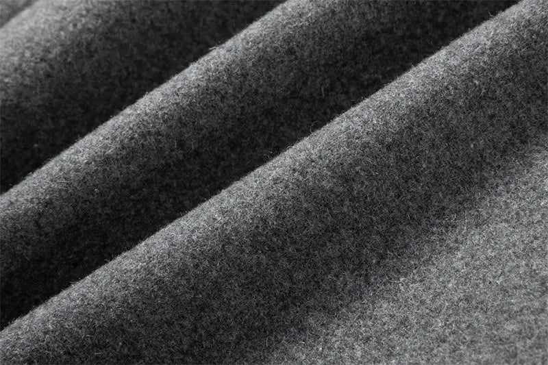 Abrigo de lana mid-length para hombre – estilo casual ejecutivo con onda moderna