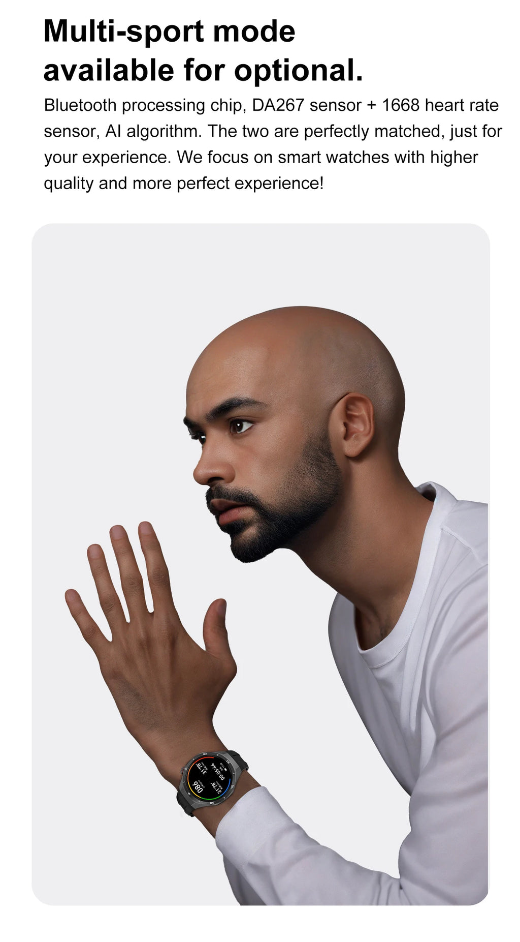 Smartwatch hombre nuevo – pantalla AMOLED, GPS, música y resistencia IP68