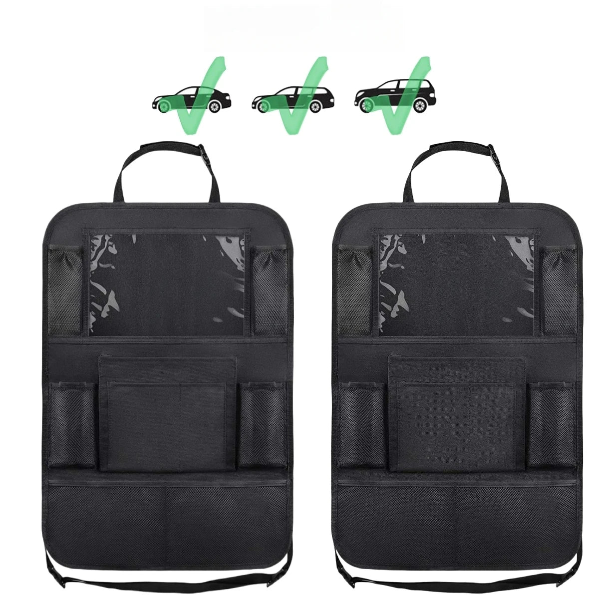 Organizador trasero para asiento de auto – 10 bolsillos y porta tablet