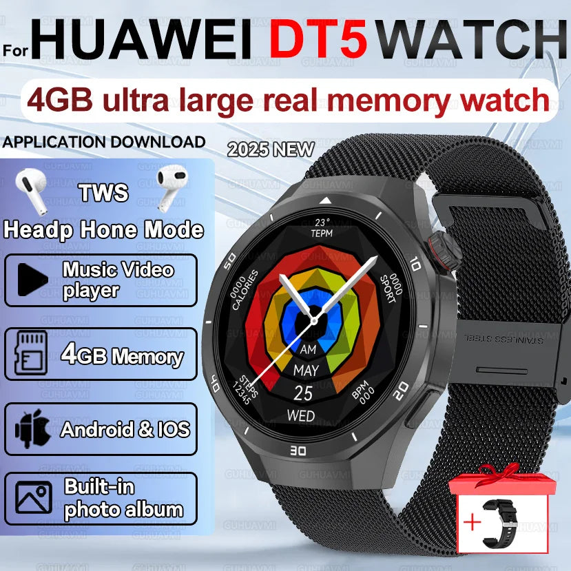 Smartwatch hombre nuevo – pantalla AMOLED, GPS, música y resistencia IP68