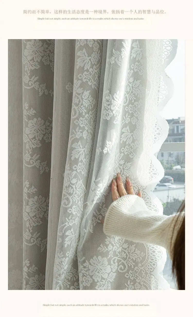 Cortinas blackout para living – bordado en tul, autoadhesivas y modernas