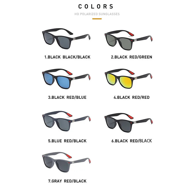Gafas de visión nocturna polarizadas – marco PC para hombre, deportivas y de conducción