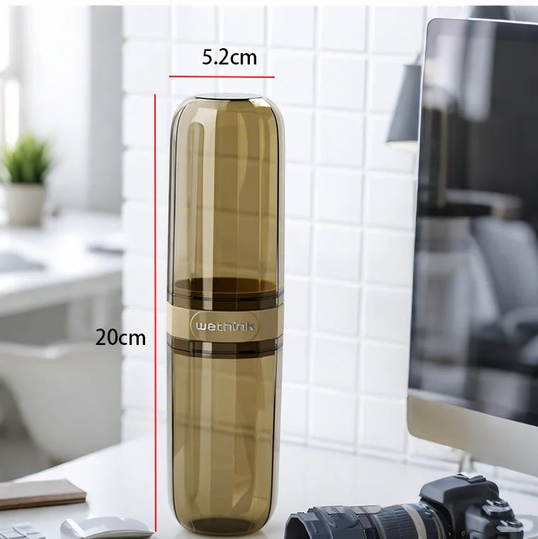 Estuche portátil para cepillo y pasta dental – caja protectora para viaje y camping