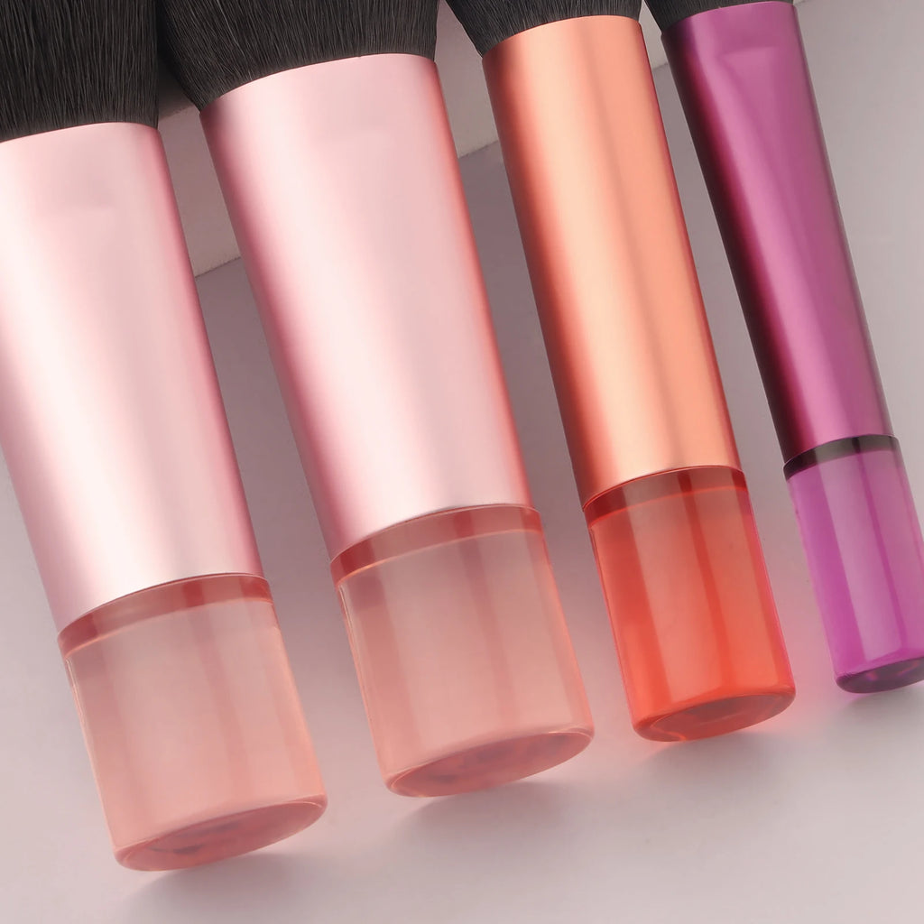 Set de 10 pinceles de maquillaje mini – multifuncionales con estuche portátil