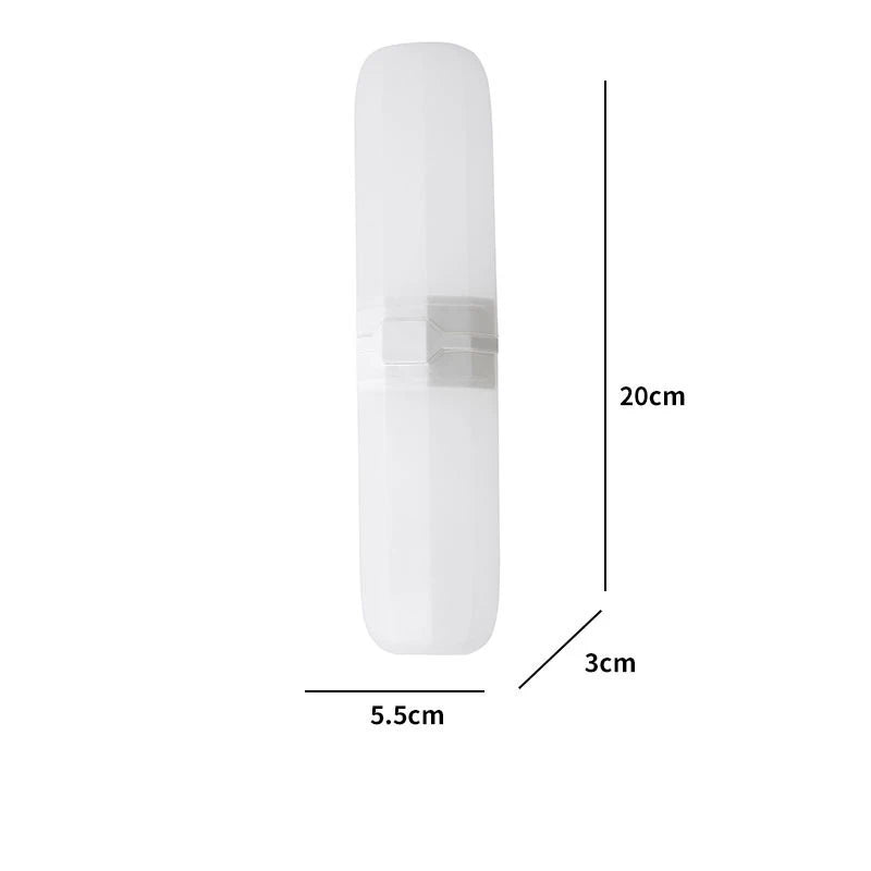 Estuche portátil para cepillo y pasta dental – caja protectora para viaje y camping