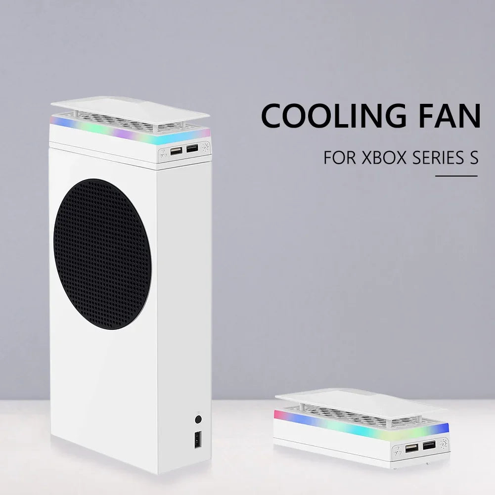 Base Ventilador Enfriamiento Xbox Series S - Dock Carga Control con Luz RGB