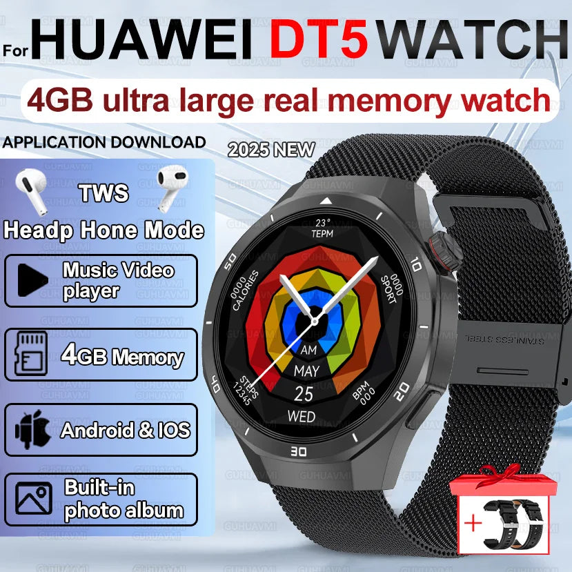 Smartwatch hombre nuevo – pantalla AMOLED, GPS, música y resistencia IP68
