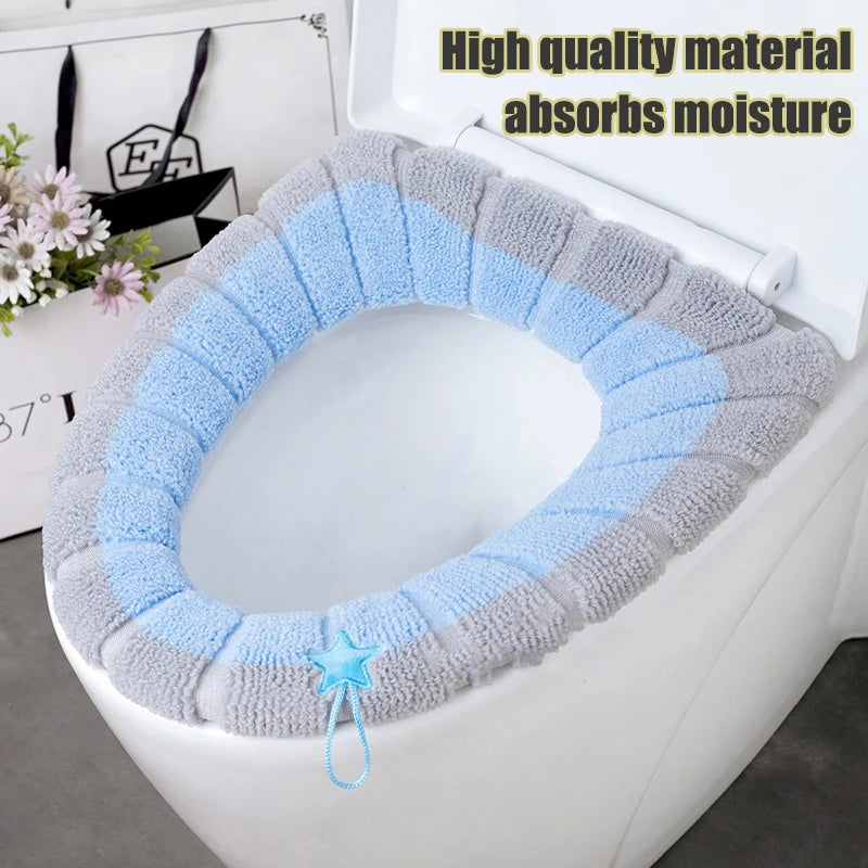 Alfombra de baño tejida portátil – gruesa, lavable y universal para inodoro