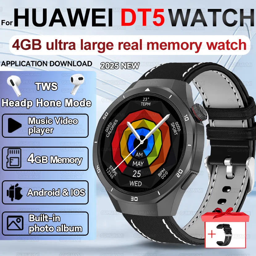 Smartwatch hombre nuevo – pantalla AMOLED, GPS, música y resistencia IP68