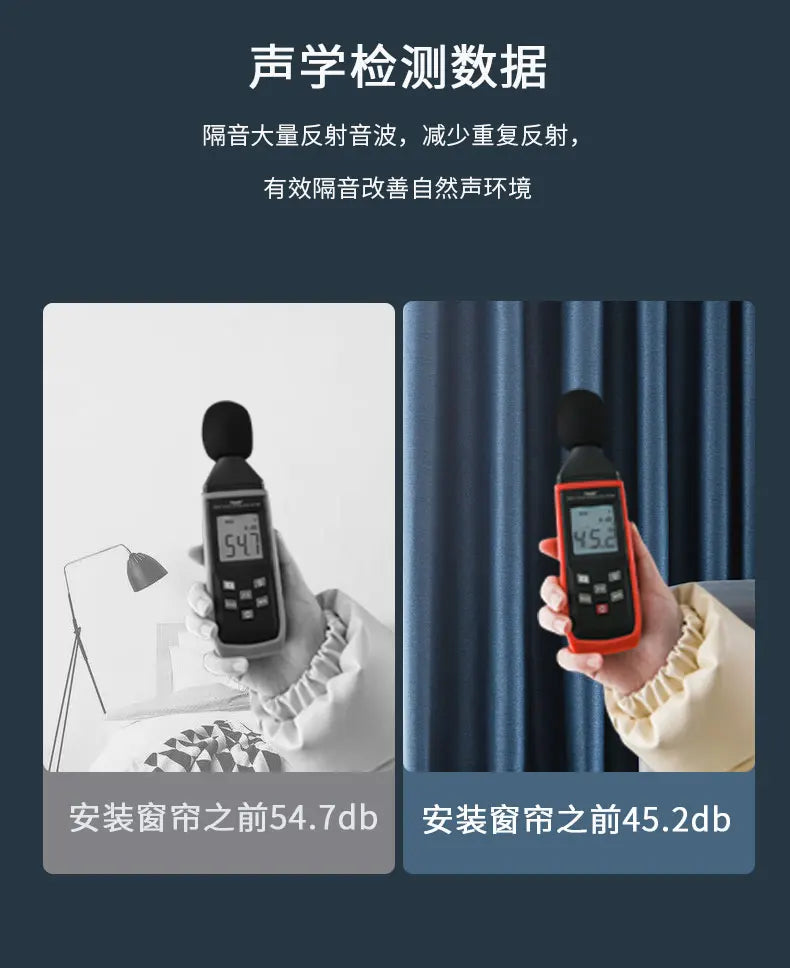 Cortinas blackout insonorizadas – azul sólido, aislantes y personalizadas para living y dormitorio