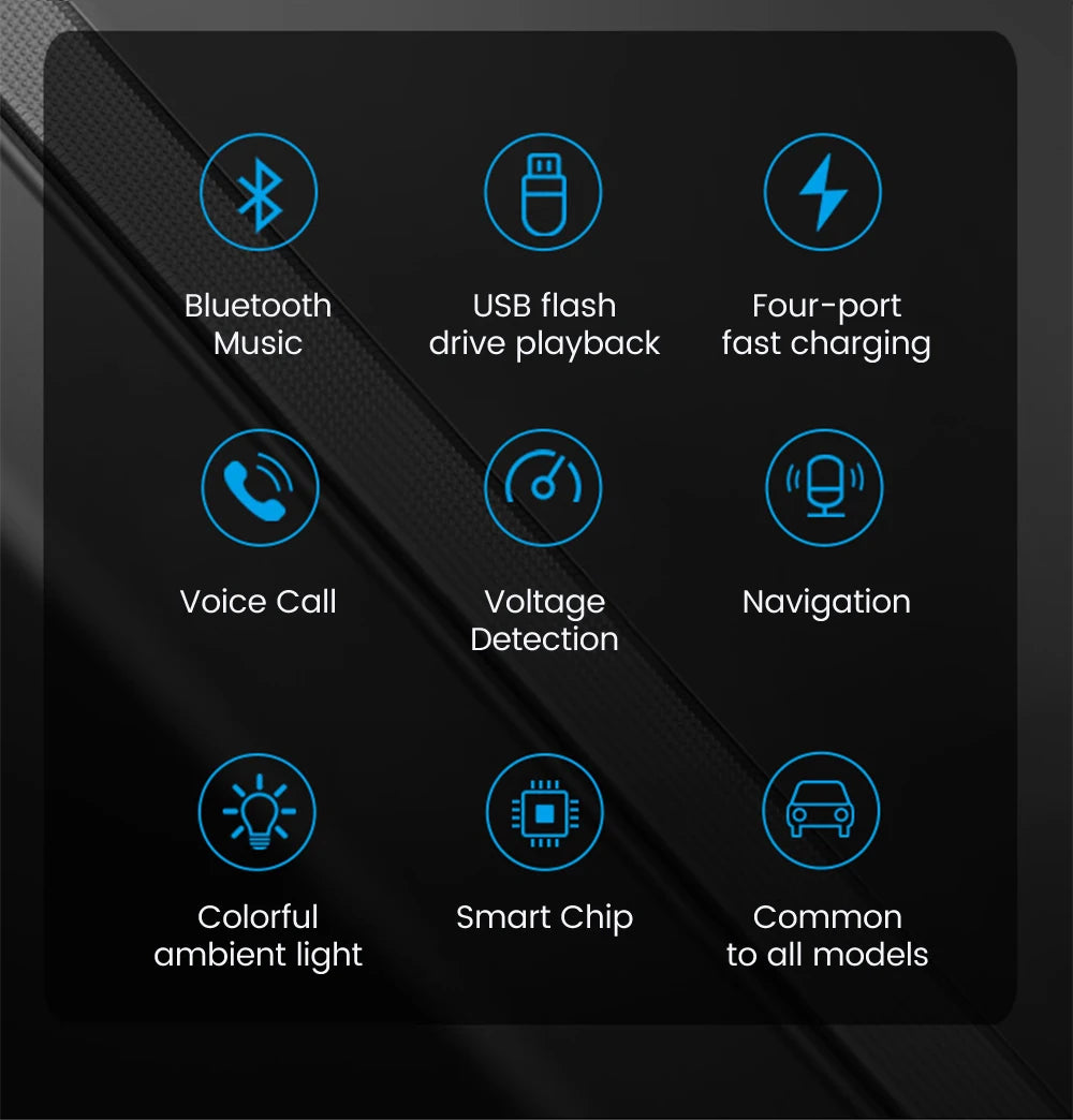 Cargador de auto inalámbrico con transmisor FM – manos libres, Bluetooth y doble puerto USB