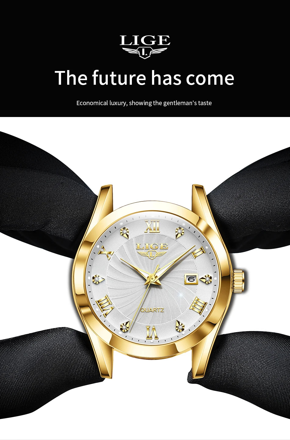 Reloj mujer LIGE – elegante, deportivo y resistente al agua